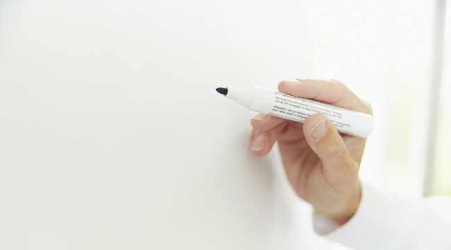 Schreiben mit Marker